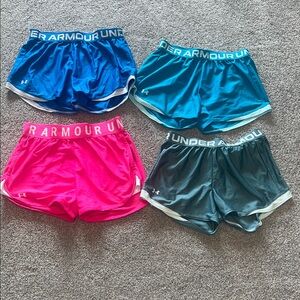 Under Armour Women's Shorts size small lot of 4 - Vibrant Mix